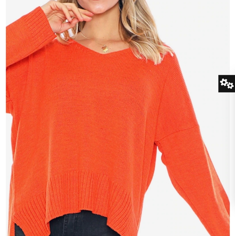 Orange sweater